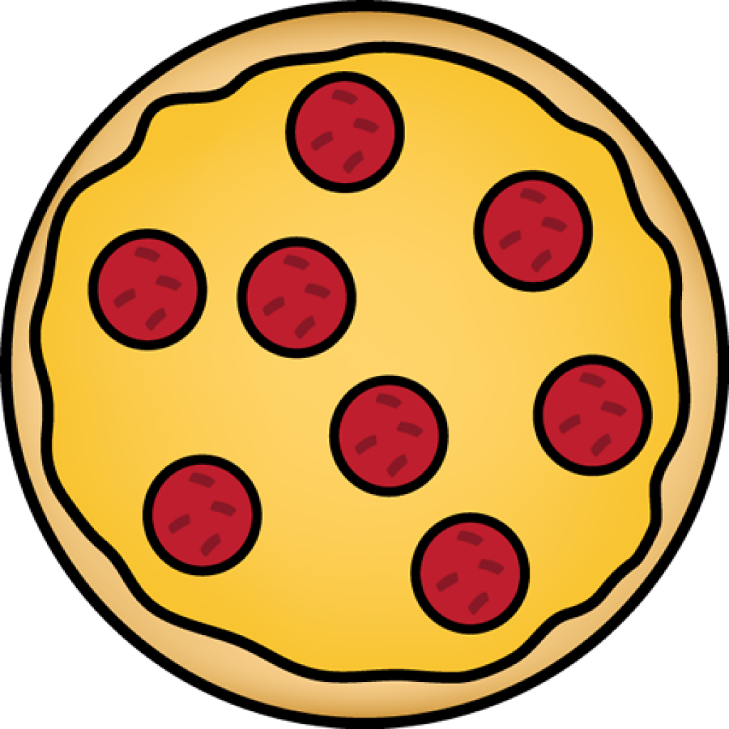 Pepperoni Pizza Cartoon Clipart