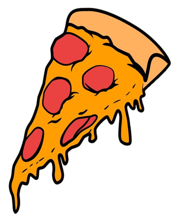 Pepperoni Pizza Slice Cheesy Clipart