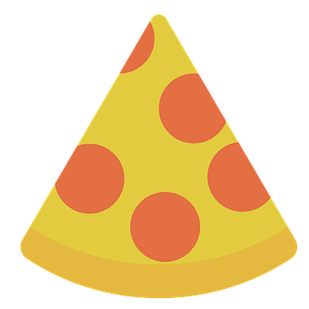 Pepperoni Pizza Slice Graphic