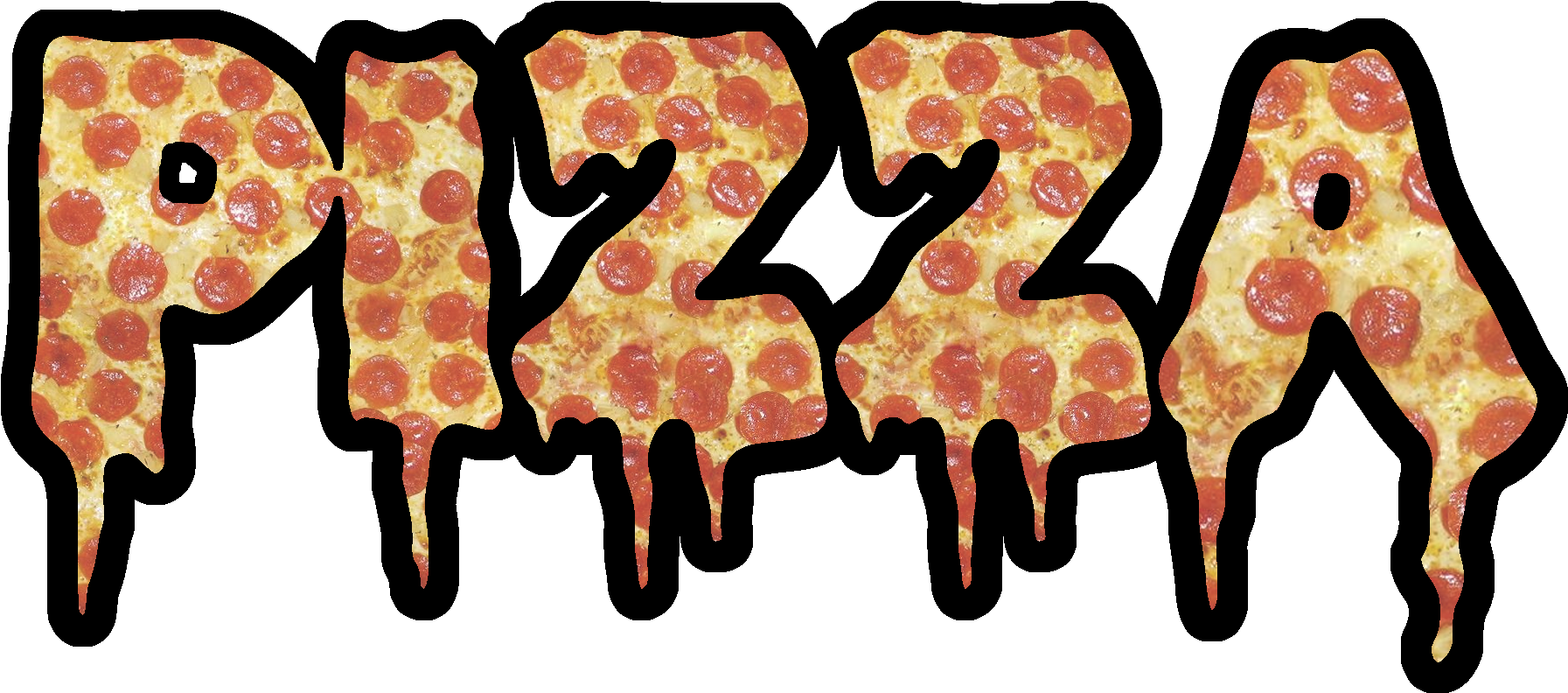 Pepperoni Pizza Word Art