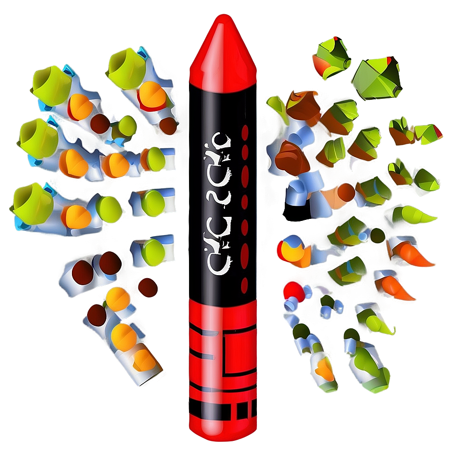 Perfect Red Crayon Png 4