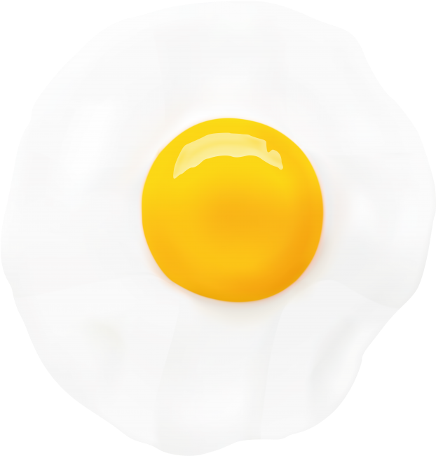 Perfectly Fried Egg Top View