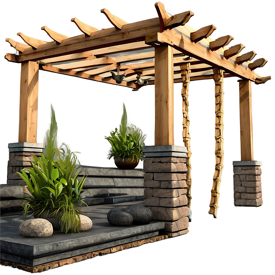 Pergola For Garden Pathway Png Ymb80