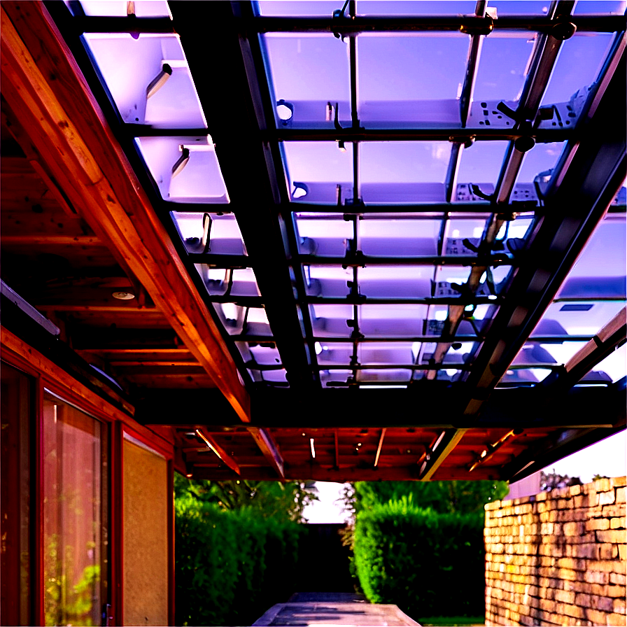 Pergola With Glass Roof Png 06132024