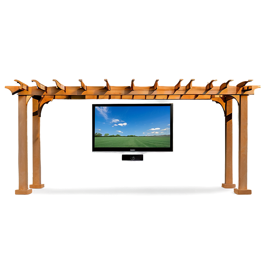 Pergola With Outdoor Tv Png 06132024