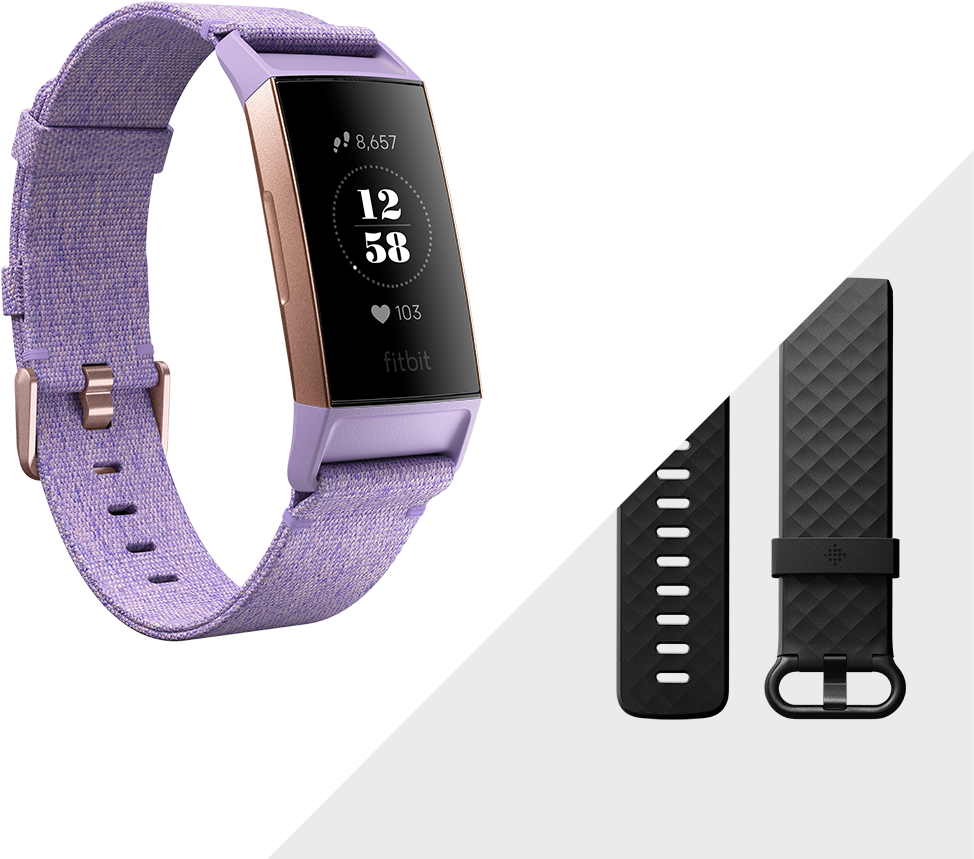 Periwinkle Fitbit Smartwatchand Straps