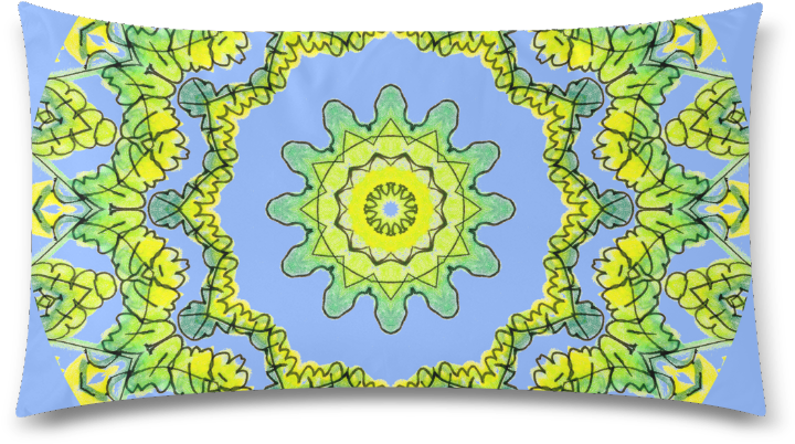 Periwinkle Kaleidoscope Pillow Design