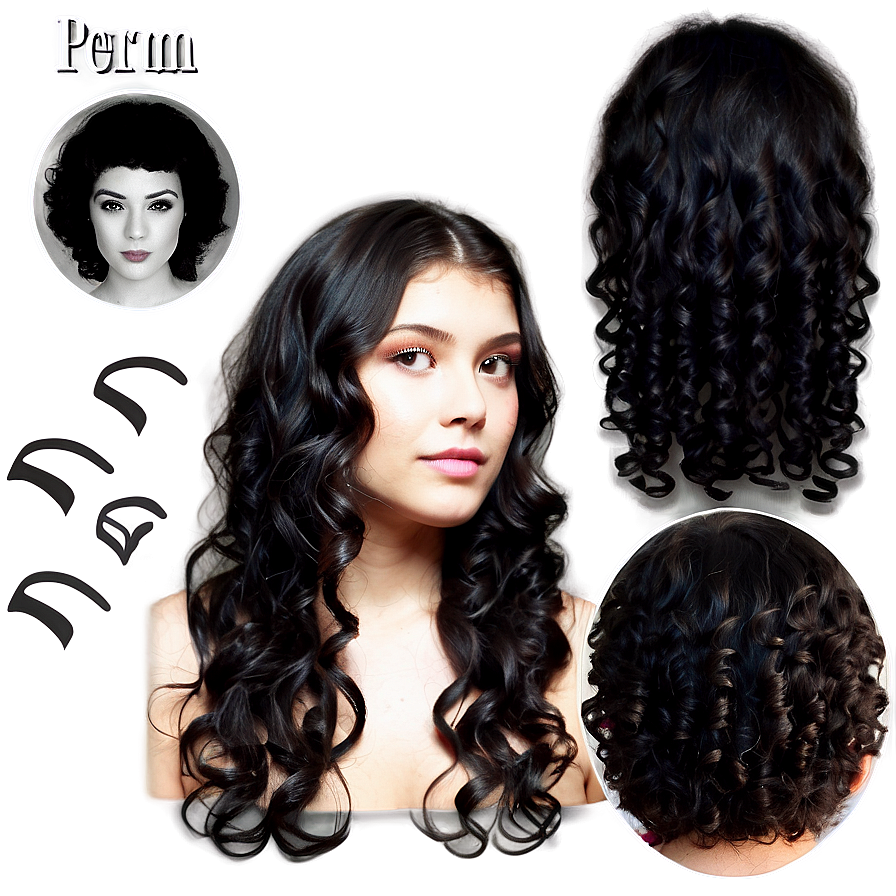 Perm Hairstyle Transformation Png 06272024