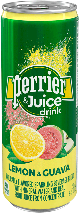 Perrier Lemon Guava Flavored Sparkling Juice Can