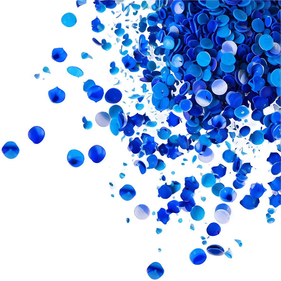 Persian Blue Confetti Splash Png Ykc11