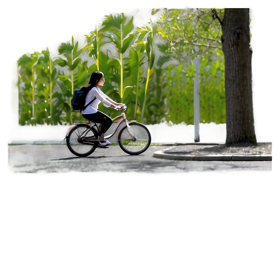 Person Riding Bicycle Png 05042024