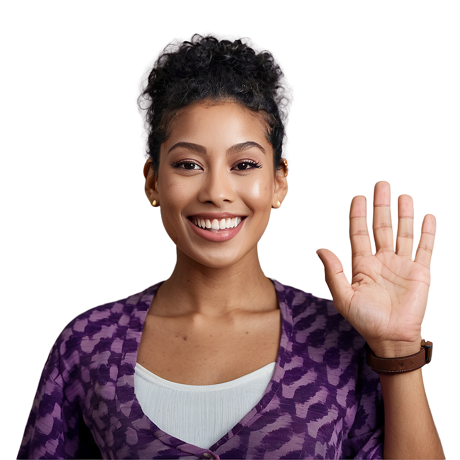 Person Waving With Smile Png Ygc