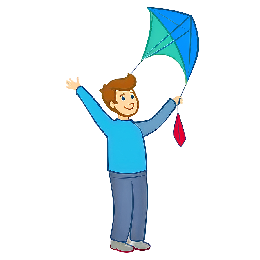 Person With Kite Png 8