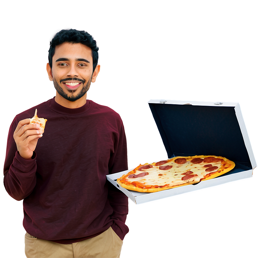 Person With Pizza Png 31