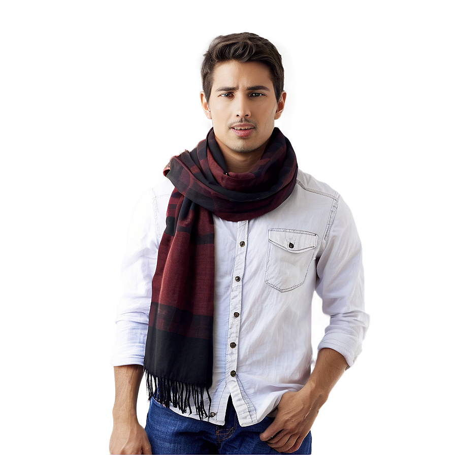 Person With Scarf Png 3