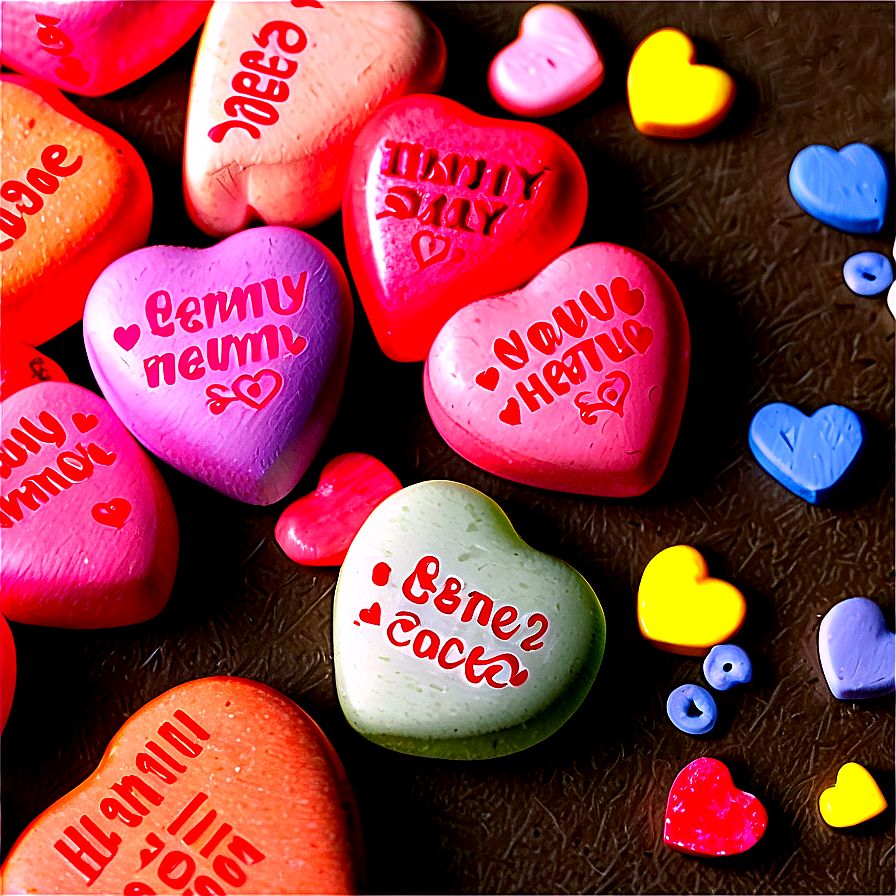 Personalized Candy Hearts Png Abm