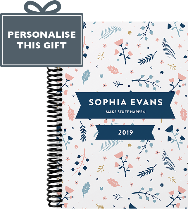 Personalized Floral Diary2019