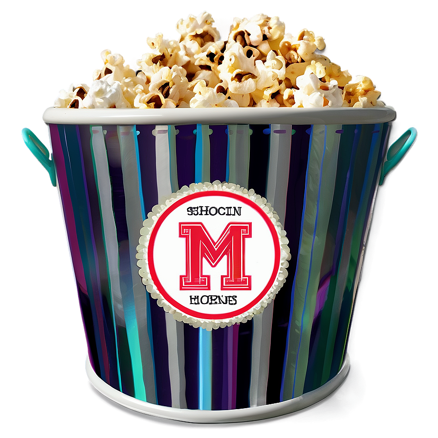 Personalized Popcorn Bucket Gift Png 25