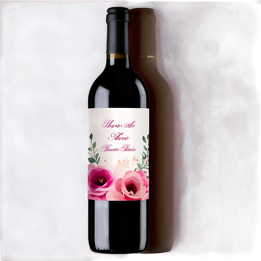 Personalized Wedding Wine Label Png Vsc66