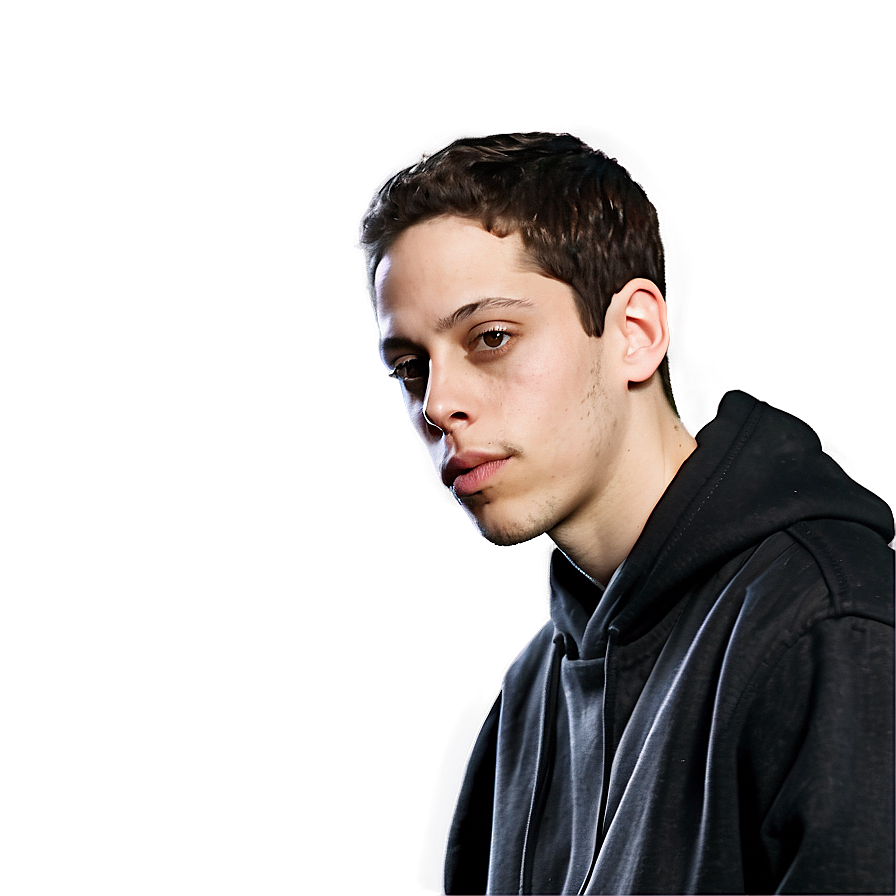 Pete Davidson Black And White Png 06252024