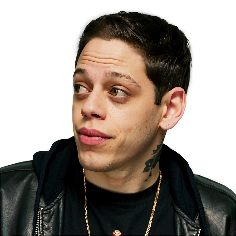 Pete Davidson In Black Tee Png 06252024