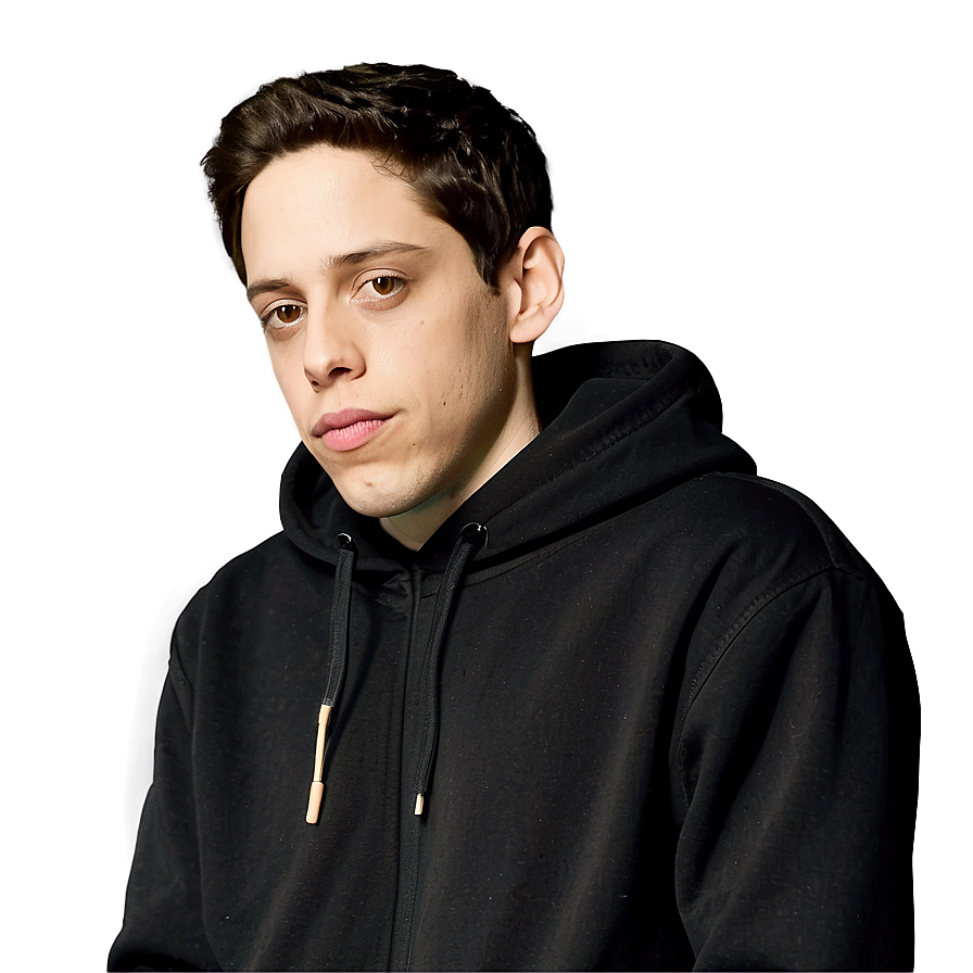 Pete Davidson In Hoodie Png Exu71