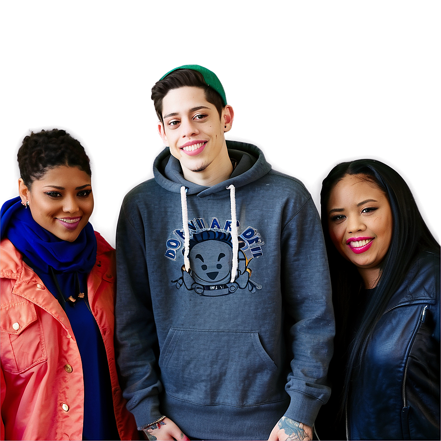 Pete Davidson With Fans Png 87