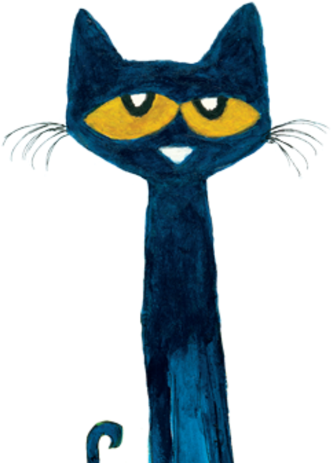 Pete The Cat Blue Feline Illustration