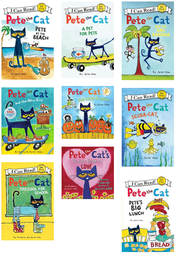 Pete The Cat Book Covers Collection