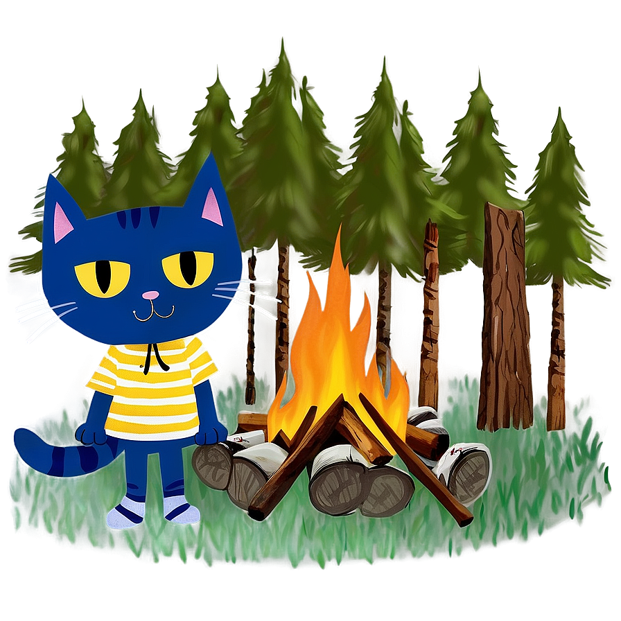 Pete The Cat Goes Camping Png Jtv