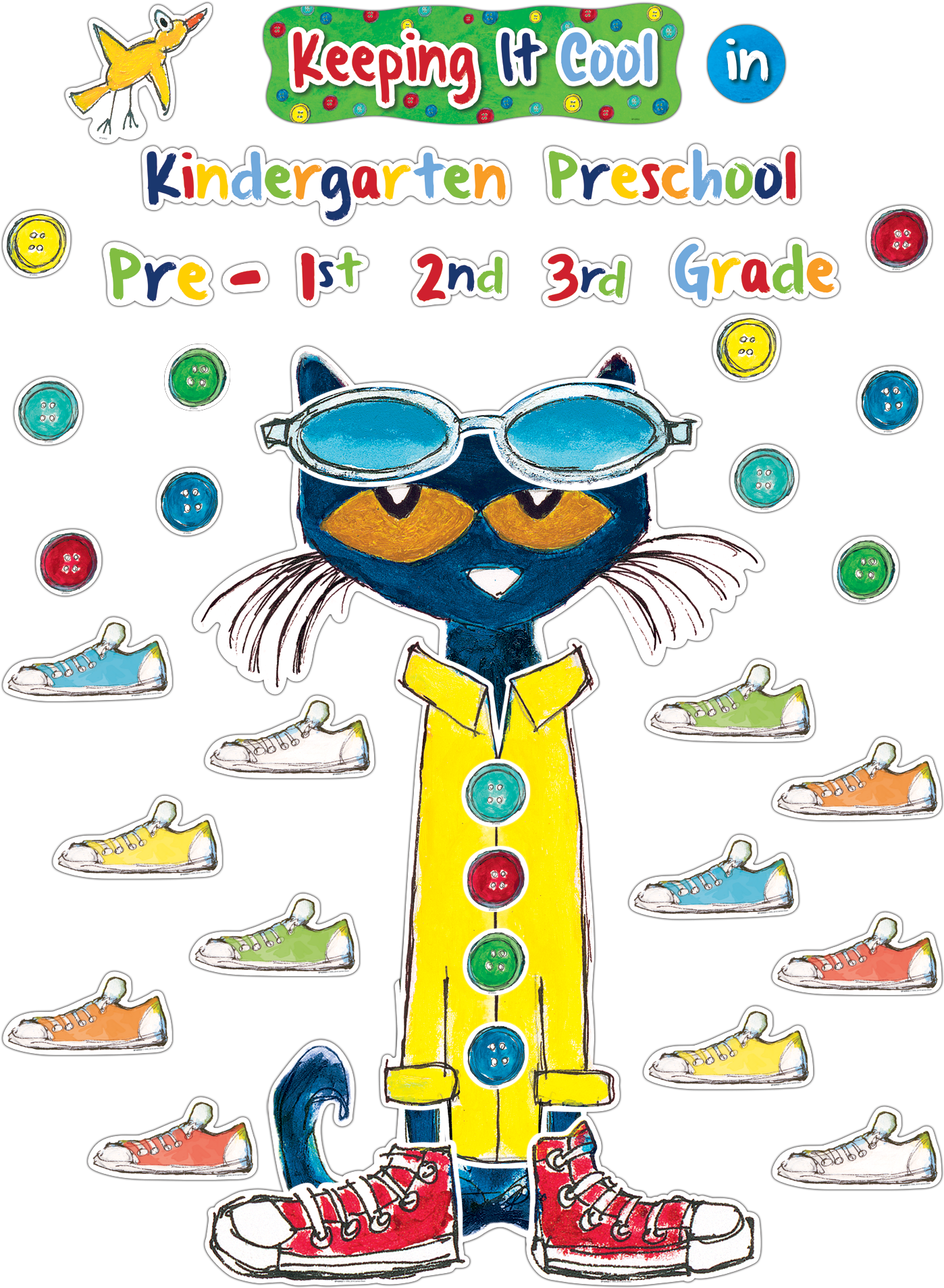 Pete The Cat Keeping It Cool Educational Poster