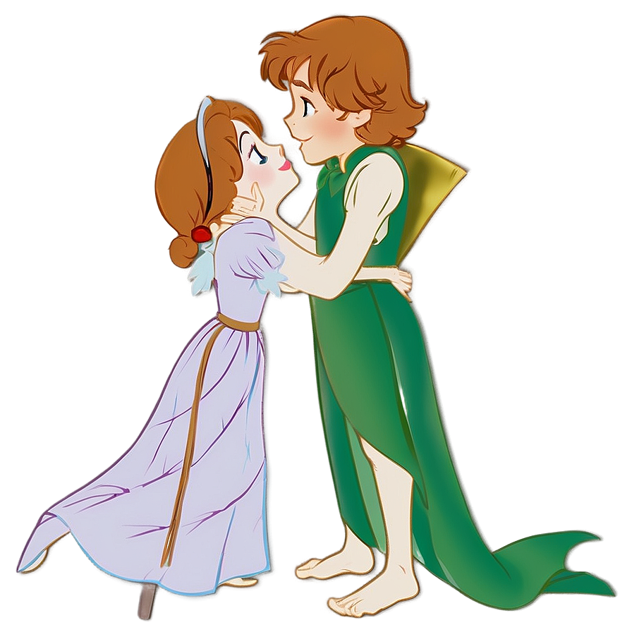 Peter Pan And Wendy Kiss Png 79