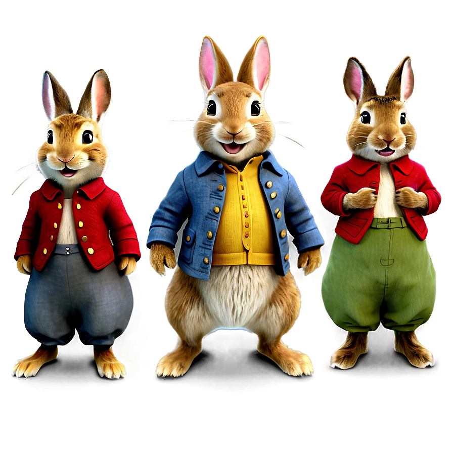 Peter Rabbit And Siblings Png Qvv5