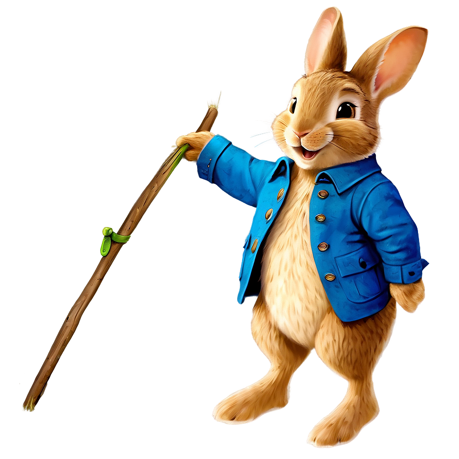 Peter Rabbit In Blue Jacket Png Wed68