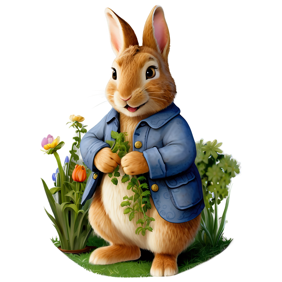 Peter Rabbit In Garden Png Tur