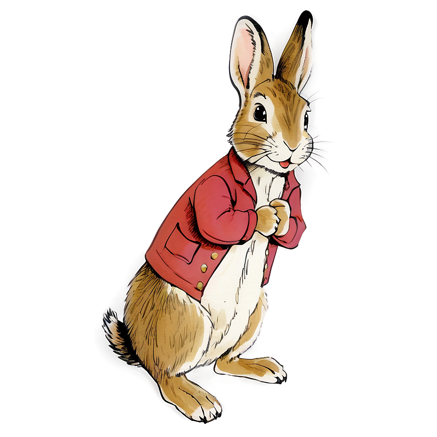 Peter Rabbit Vintage Drawing Png Xwu45