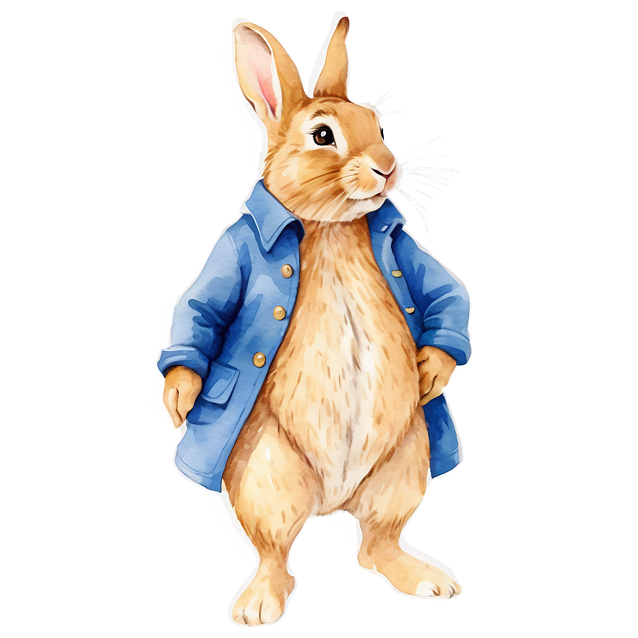 Peter Rabbit Watercolor Art Png 41