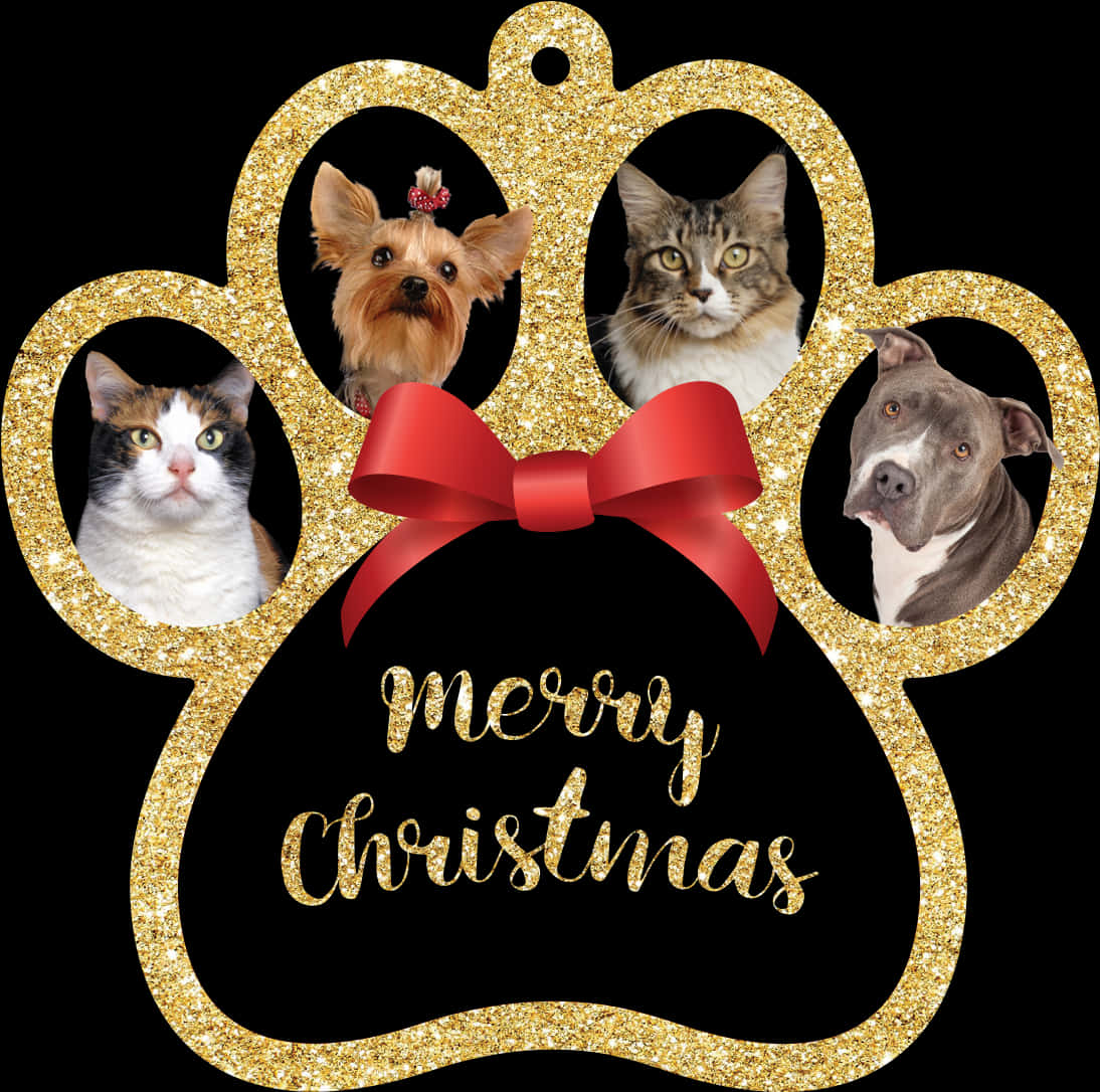 Pets Merry Christmas Ornament