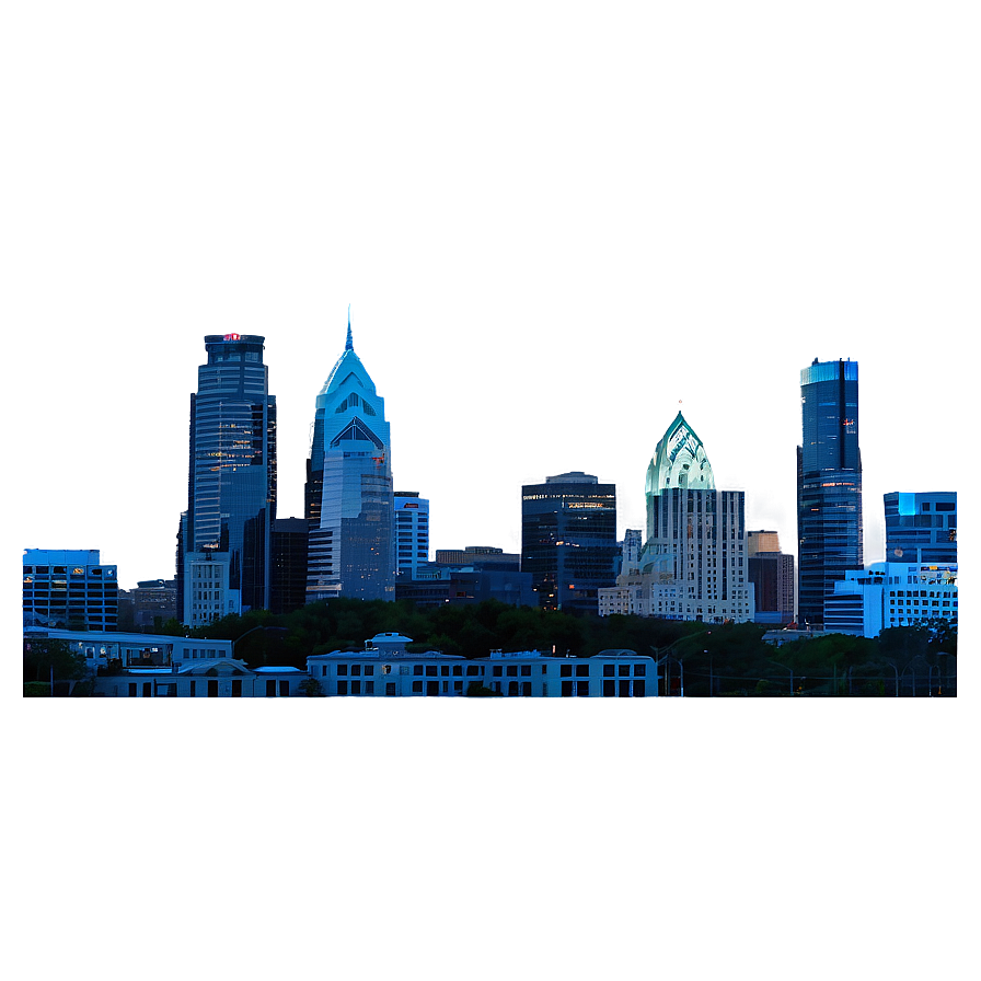 Philadelphia Skyline At Twilight Png 80