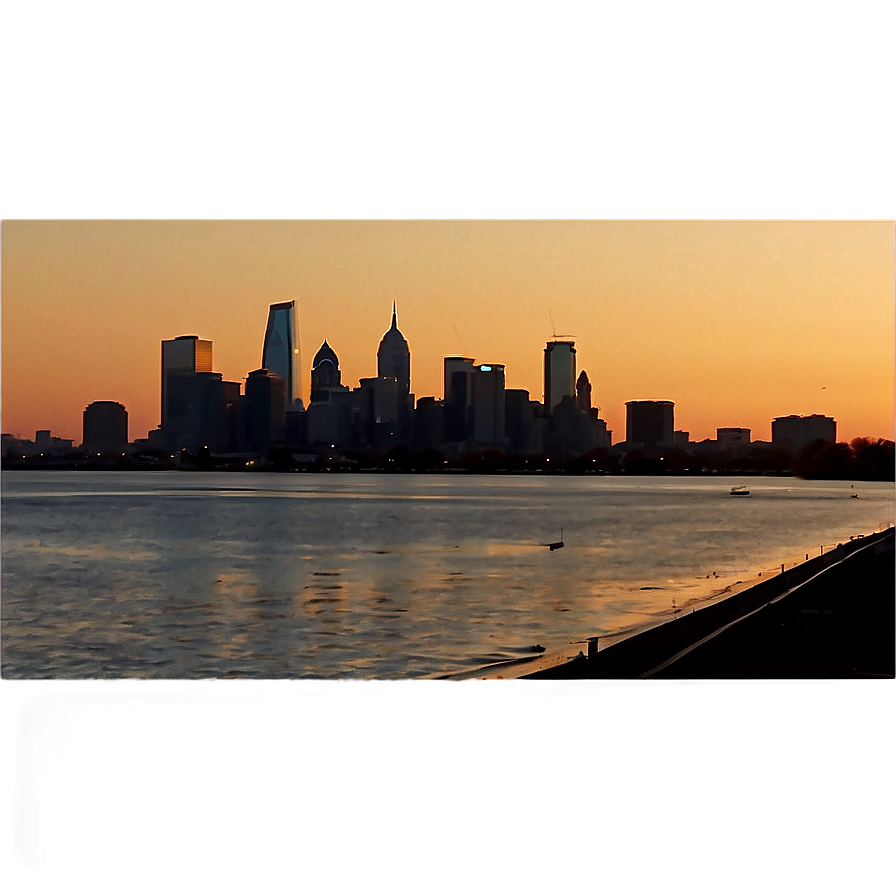 Philadelphia Skyline At Twilight Png Kwu27