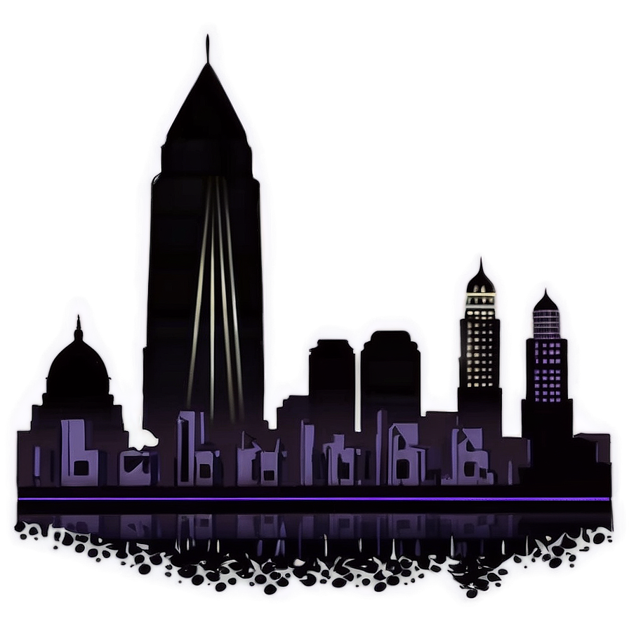 Philadelphia Skyline Silhouette Png 87