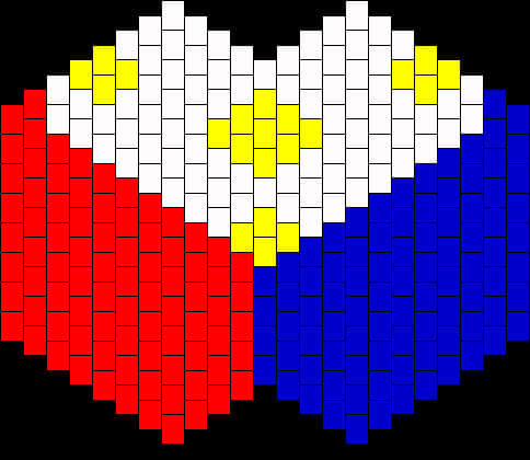 Philippine Flag Pixel Art