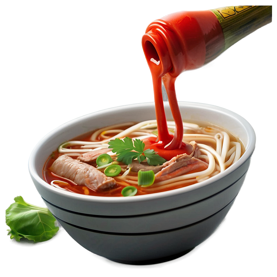 Pho And Sriracha Sauce Png Hex