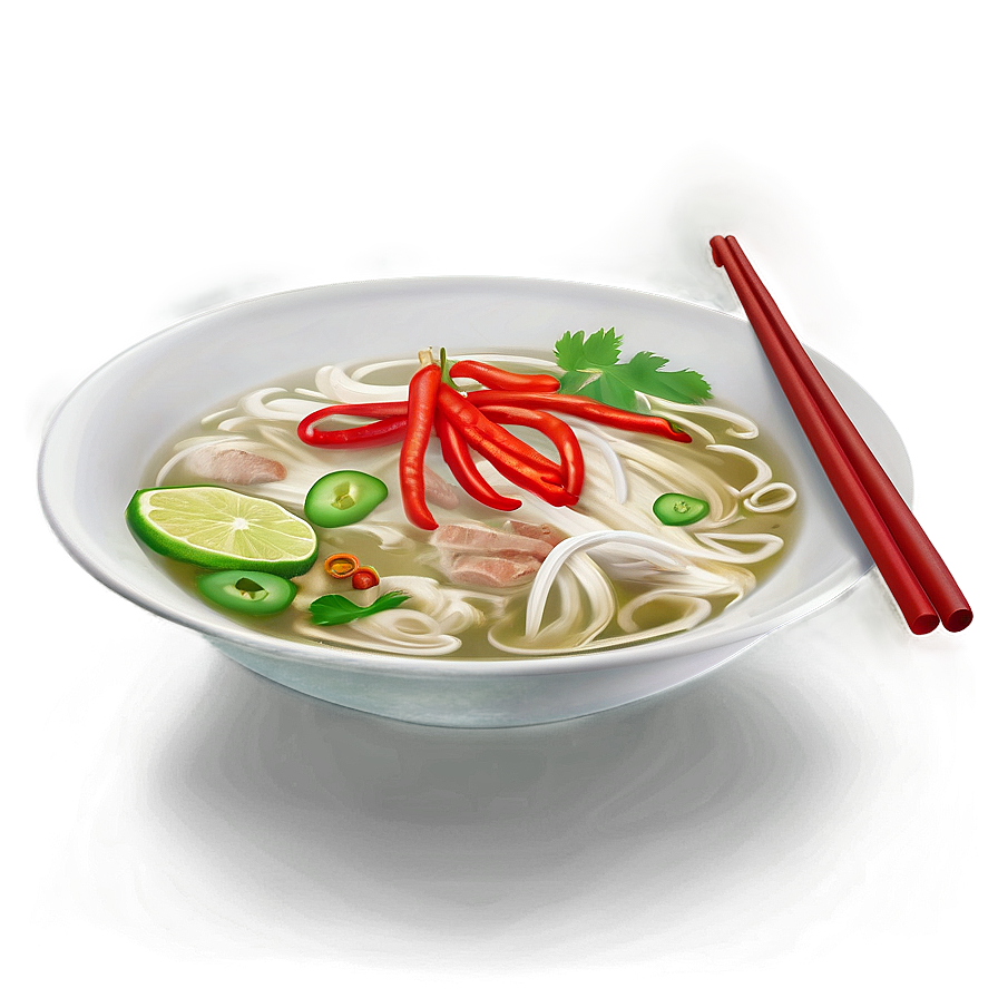 Pho With Lime And Chili Png Mwu