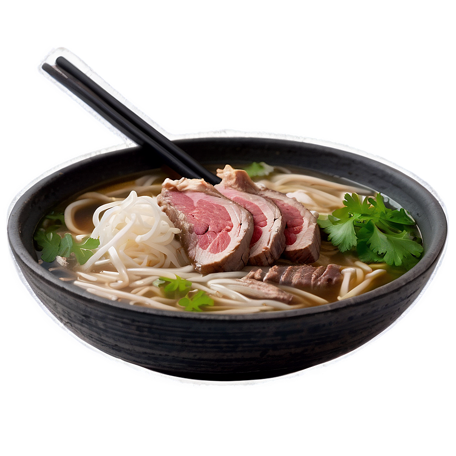 Pho With Rare Beef Png 1