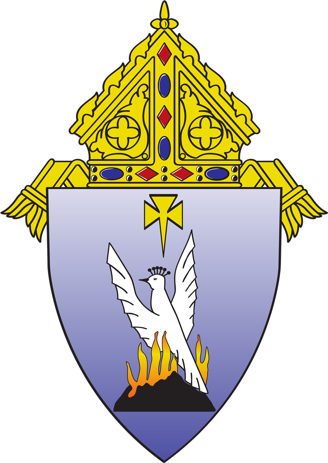 Phoenix Rising Heraldic Crest