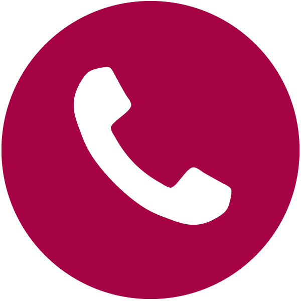 Phone Icon Maroon Background