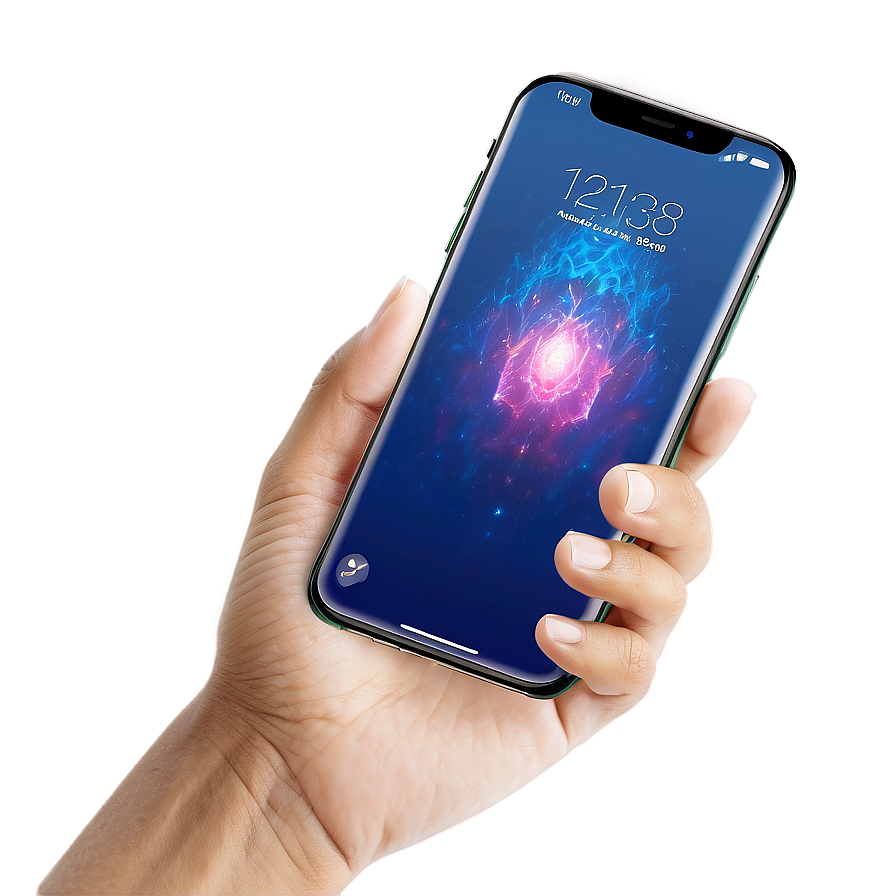 Phone Mockup In Hand Png 24