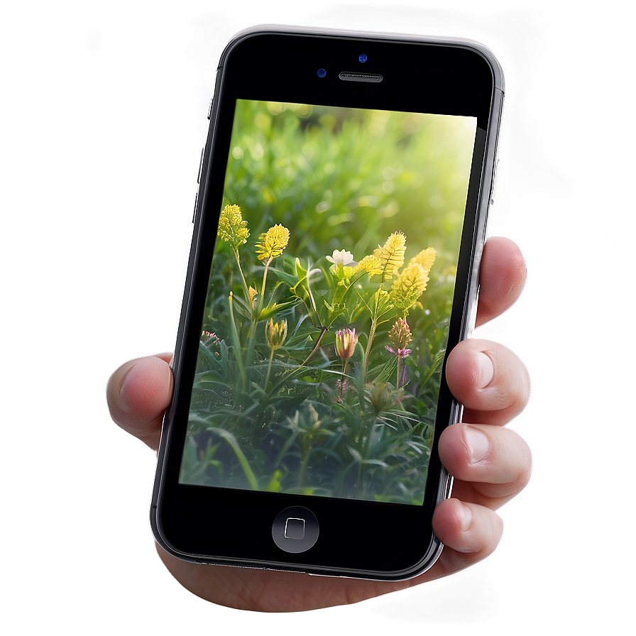 Phone Mockup In Nature Png Ano52