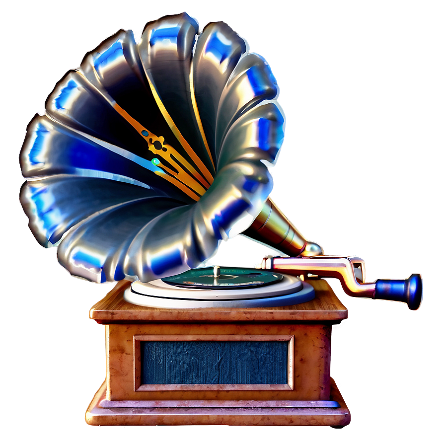 Phonograph With Floral Detail Png 6